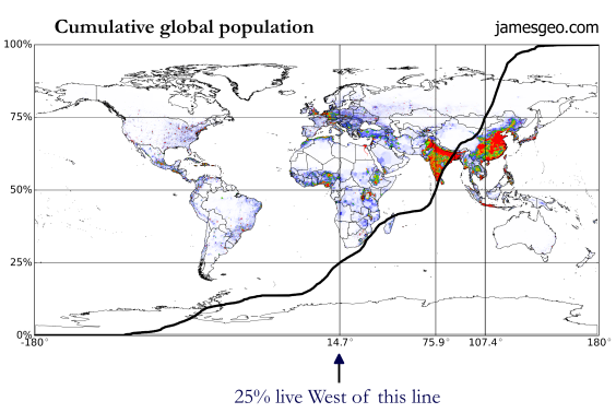 Cumulative global population